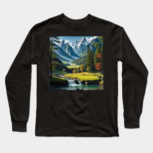 Lovely Boreal Forest in Early Summer Long Sleeve T-Shirt